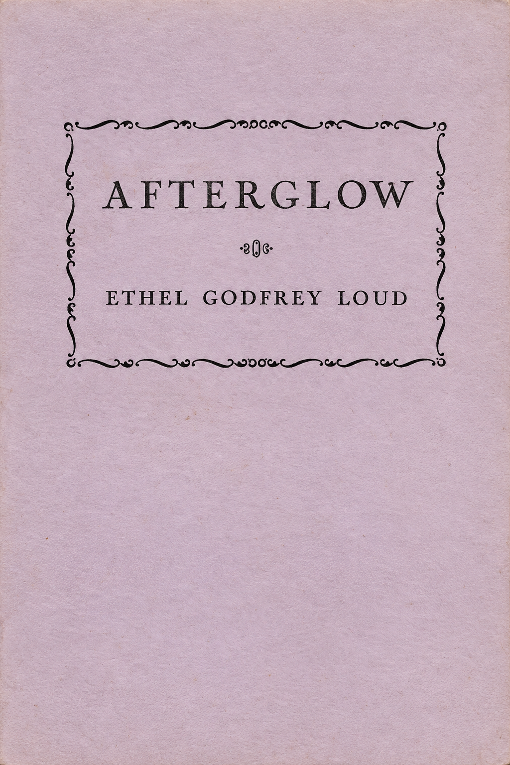 cover of Afterglow